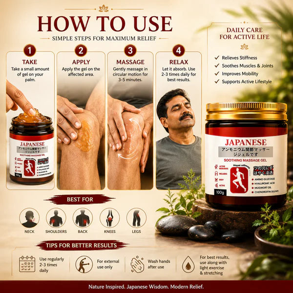 Japanese Instant Pain Relief Soothing Massage Gel ( BUY 1 GET 1 FREE )