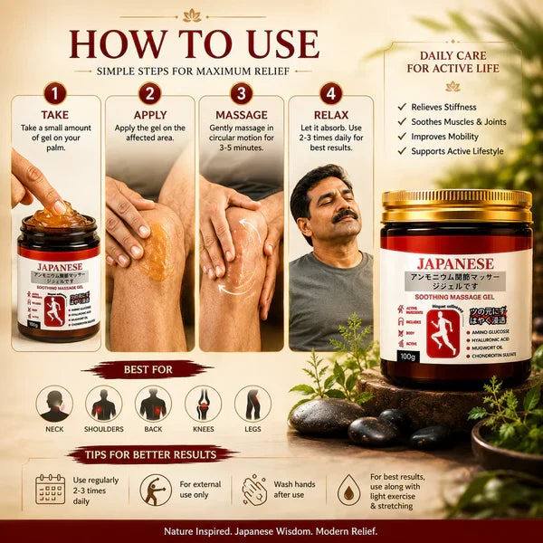 Japanese Fast-Acting Pain Relief Gel ( BUY 1 GET 1 FREE )